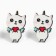 Stylish earrings, 2 x 1.5 cm