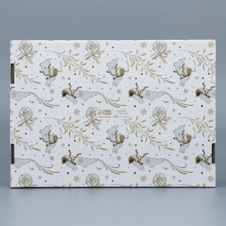 Folding “Gold Luxury” box, 30.7 x 22 x 9.5 cm, New Year-5
