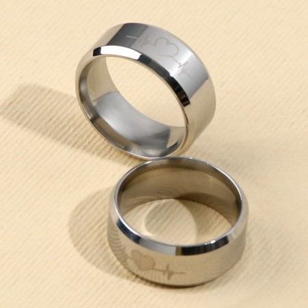 Ring "heart", paired 2 pcs, 7 x 9 cm-2