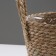 Kashpo wicker "Kenya" round with handles, 17.5x17.5x16 cm, natural