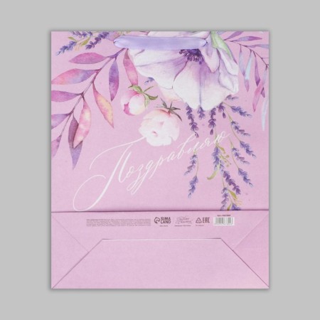 Package Gift Craft Vertical, packaging, "Congratulations", m 26 x 30 x 9 cm-5