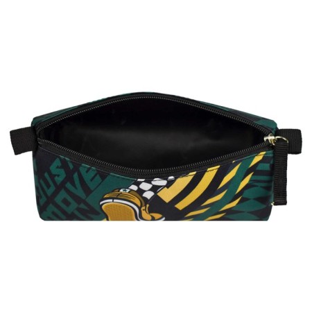 Penal soft, 1 department, 85 x 200 x 65 mm, voluminous, Phoenix "sneakers" black/green 65246-2