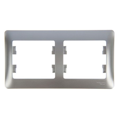 Frame "Glossa" Sche GSL000302, double, horizontal, aluminum color