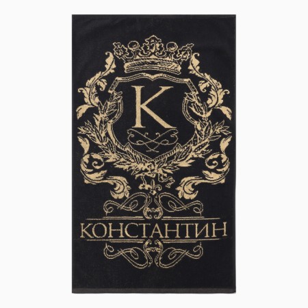 Terry Ethel Constantine Trick Black, 50x90cm, 100% cotton, 420g/m2-2