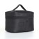 Cosmetic bag with a zipper, with a lining, black color