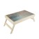 Breakfast table "metal" glass surface 50x30cm