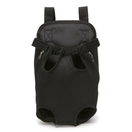 A backpack-carrier for cats and dogs "Kangaroo", m-32 x 20 cm (ds 29-34, og 25-43 cm), black