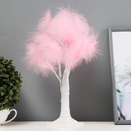 Nightlight "feathers" LED pink 17x18x35 cm