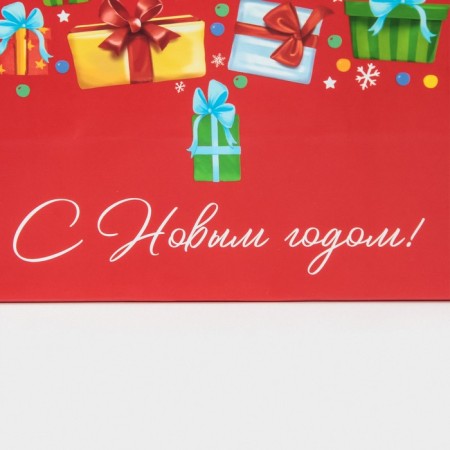 Laminated vertical “Gift” package, MS 18 x 23 x 10 cm, New Year-3