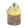 Paper form for cupcake, muffins and kulich "roses" 60x45mm, mix