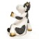 Garden figure "Cow sits" black, 40x53x60cm