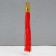 Textile suspension, plastic "Brush. Hieroglyph" red 1.5x1.5x17 cm