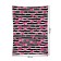 Decorative panel with photo printing "hearts and strips", vertical, size 150x200 cm