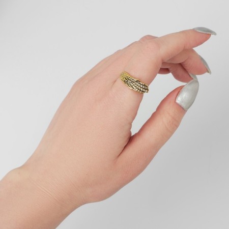 Ring "ring" wing, color black gold, dimensionless-2