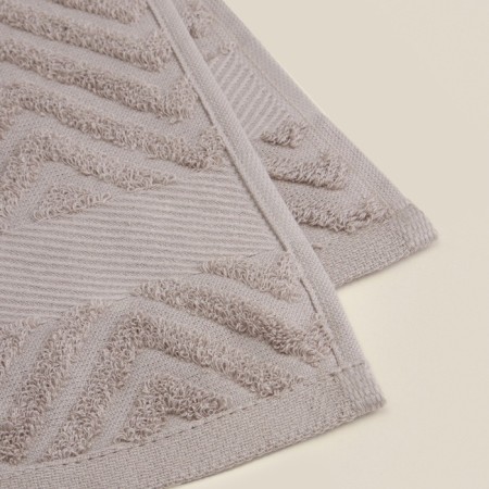 Trush Trick SL Home: Geometry "Sabbia" 67x140 cm, 83% cotton, 17% linen, 500 g/m2-5