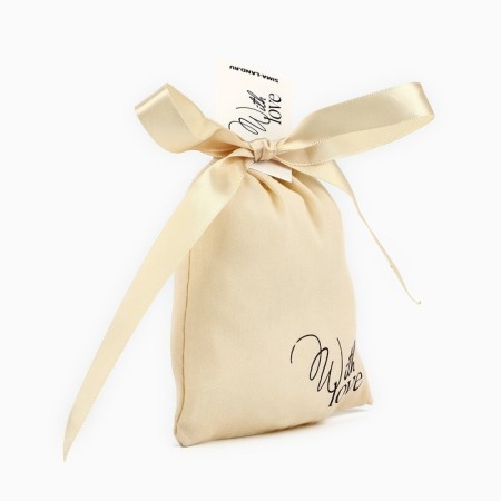 Cotton bag "With Love", 10 × 12 cm-1
