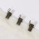 Close for curtains, 32 × 11 mm, 20 pcs, bronze color