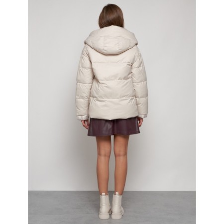 Winter jacket, size 46, beige color-3