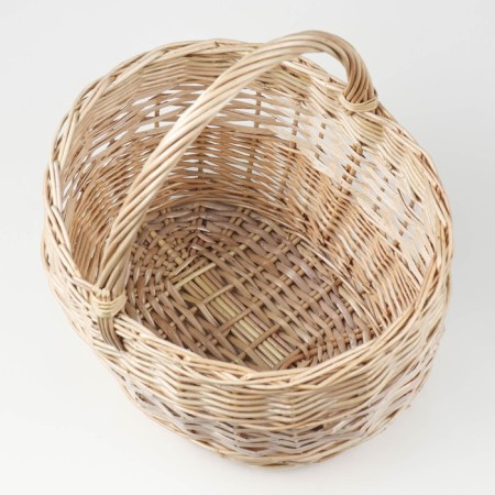 Mushroom basket, No. 1, 32 × 25 × 34 cm, 8 l, manual weaving, willow-3