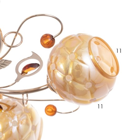Agnes chandelier 5x40W E27 Gold Model: 2600546-5