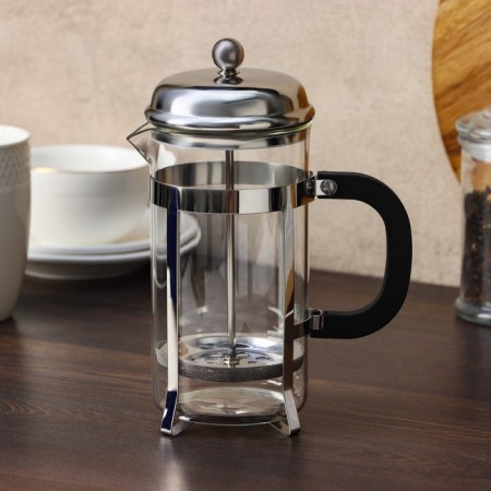 Know -hand teapot - press on the legs "metallic", 600 ml