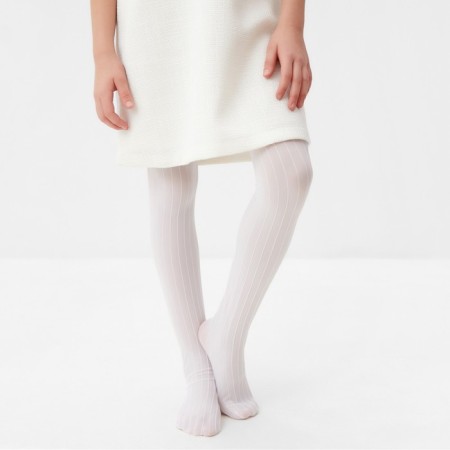 Pantyhose children's minku color white, height 122-128 (6-8 l)