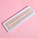 Falbled nails, 24 pcs, with glue plates, soft square shape, beige/white color