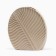 Vase for flowers decorative "Liszt", beige, 19.5 x 20.7 x 3 cm