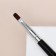 Makeup brush, compact, 17.5 cm, black/silver color