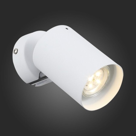STAST ST LUCE. SL597.501.01. 1x3 W, GU10 LED, 3000K, 8x15.5 cm, white color, chrome-2
