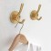 Furniture hook Cappio Simple, two -rod, matte gold