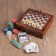 Set 4 in 1: chess, poker (100 chips, 2 decks, cubes 5 pcs), 24 x 24 cm