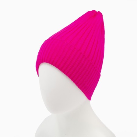Female Winter hat, pink color, size 52-56-5