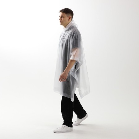 Rawland adult poncho “Go to...”, oversize, 44-52, 97 x 120 cm, white color-4