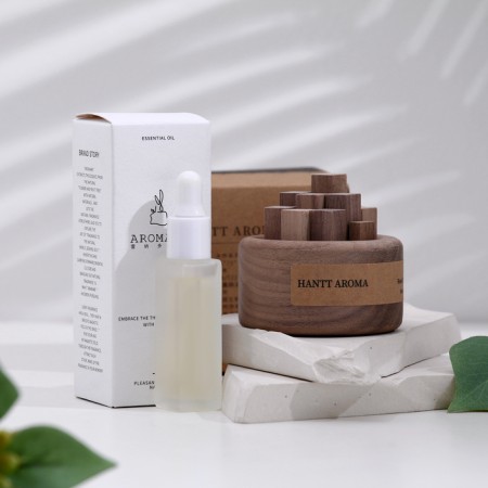 Set of wooden diffuser "Hantt Aroma", a cedar tree, with 10 ml essential oil in a box-6