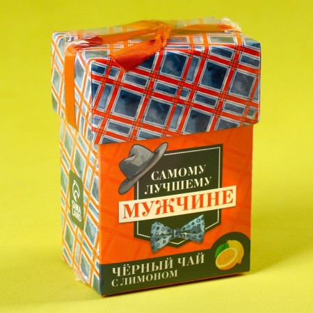 Gift tea "best man", taste: lemon, 50 g.-5