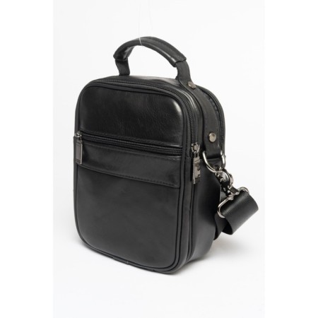 Bag Cross-Body Men, genuine leather de-gosa black, 16x10x21 cm-3