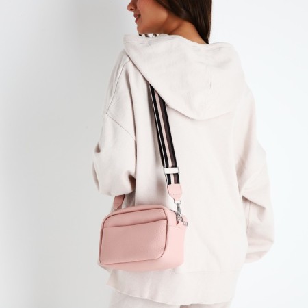 Bag Cross-Bodi with a zipper, pink color-7