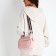 Bag Cross-Bodi with a zipper, pink color