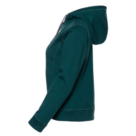 Female sweatshirt, size 52, emerald melange color-1