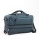 Road bag on wheels, lightning department with an increase, outer pocket, long belt, burgundy color