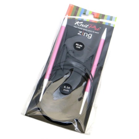 Knitting needles, circular, d = 6.5 mm, 80 cm-1