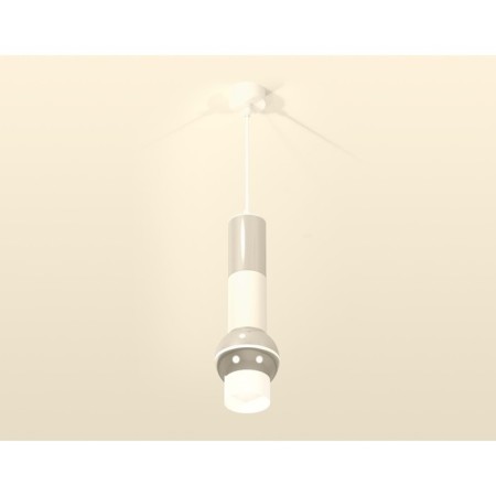 A set of suspended lamp with additional backlight Ambrella Light, Techno, XP1104010, GU5.3, Polled silver color, white sand-1