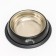 A bowl with a non -slip base with a print, 225 ml, black