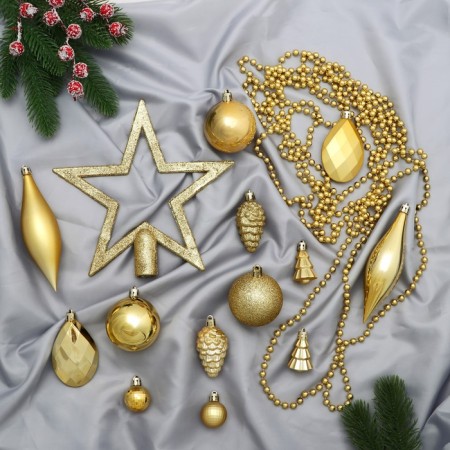 Set of jewelry plastic 50 pcs "Andromeda" gold