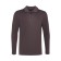 Polo male with long sleeve, brown color, size 46 (m)