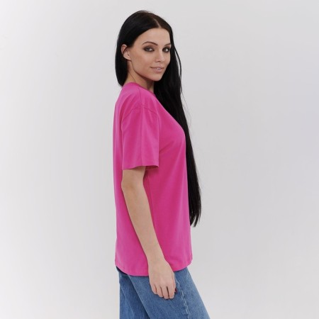 Female T-shirt, pink color, ONE SIZE (42-46)-6