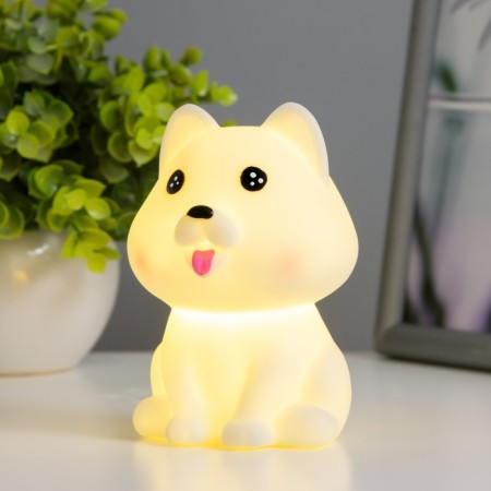 Night "Dog" LED from the batteries white 7x10 cm Risalux-1
