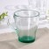 Glass jam glass, 250 ml, green color