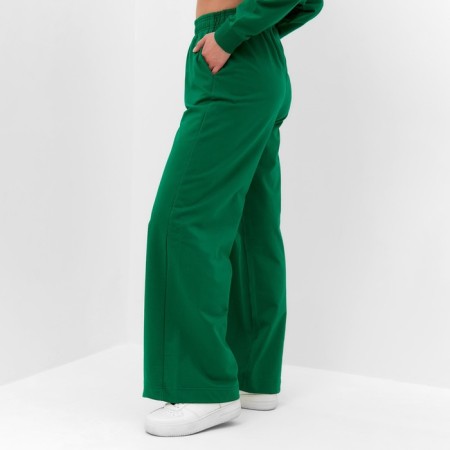 Women's costume (sweatshirt/pants), green color, size 50-3